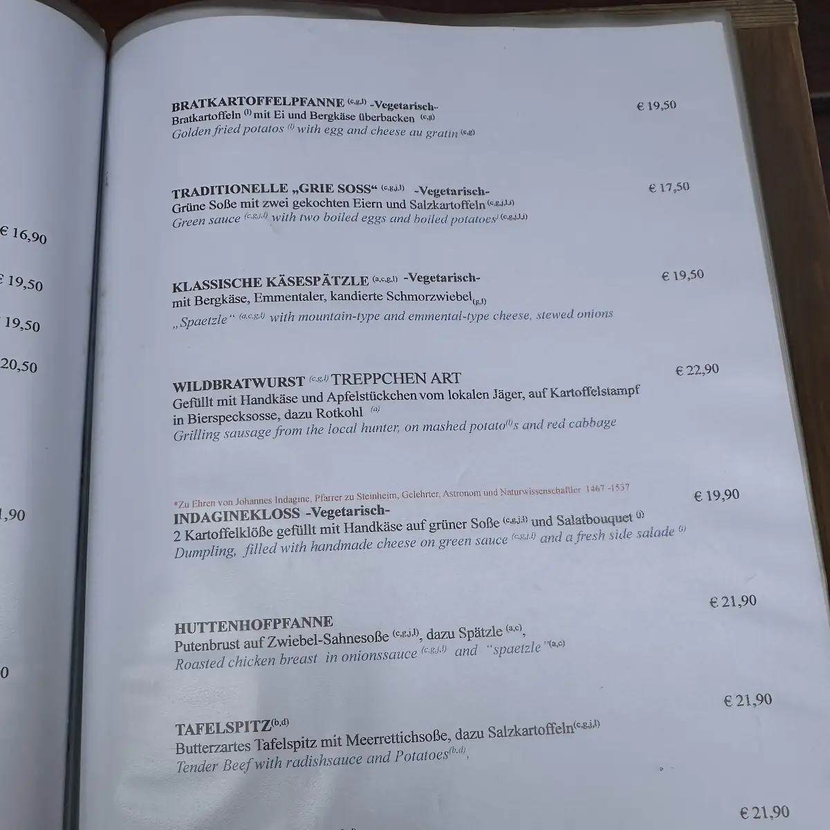 Speisekarte photo 4