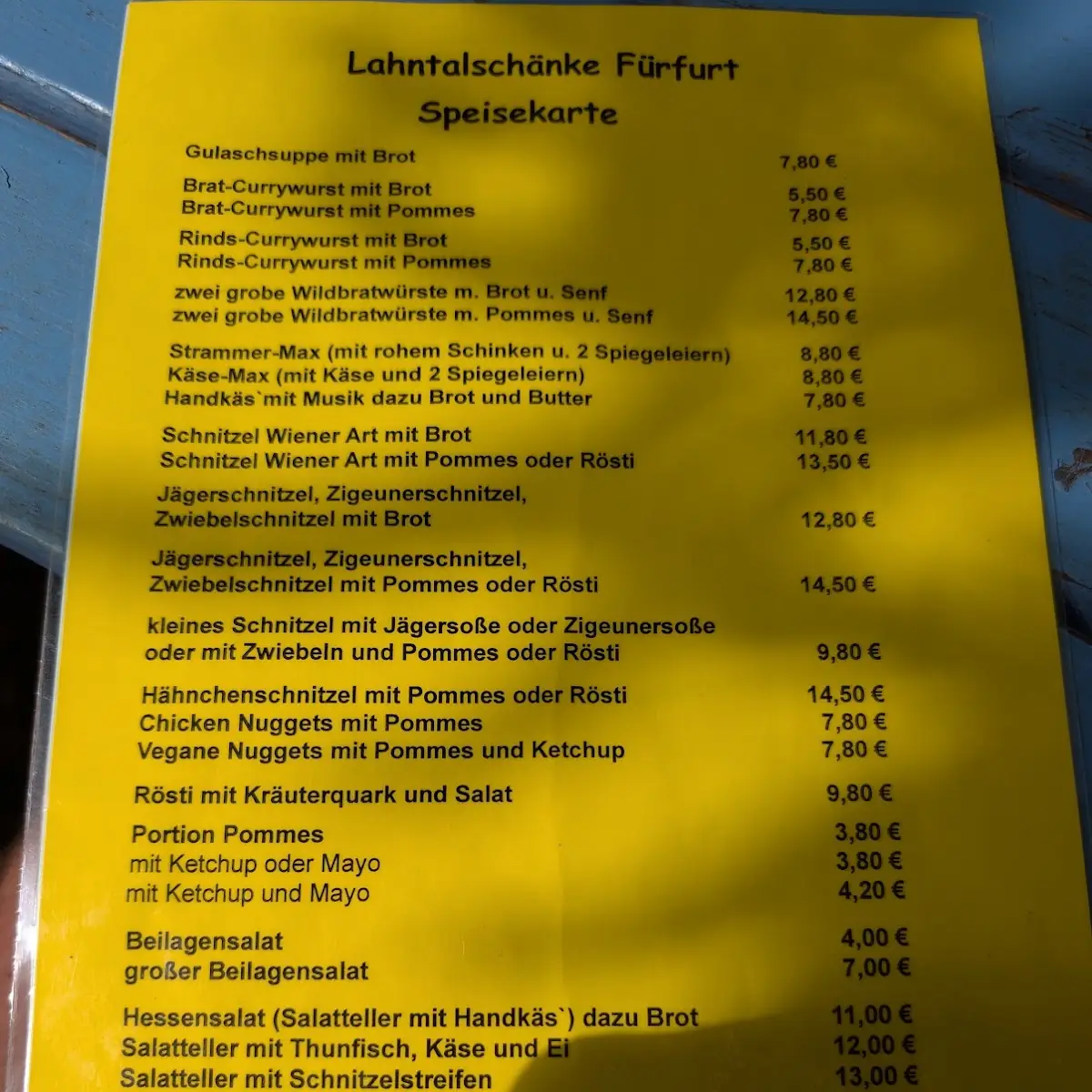 Speisekarte photo 1