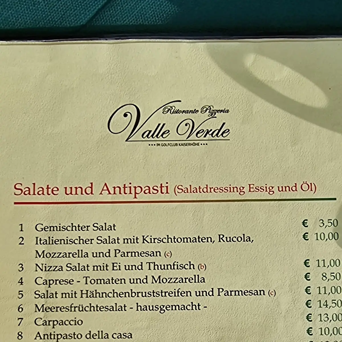 Speisekarte photo 1