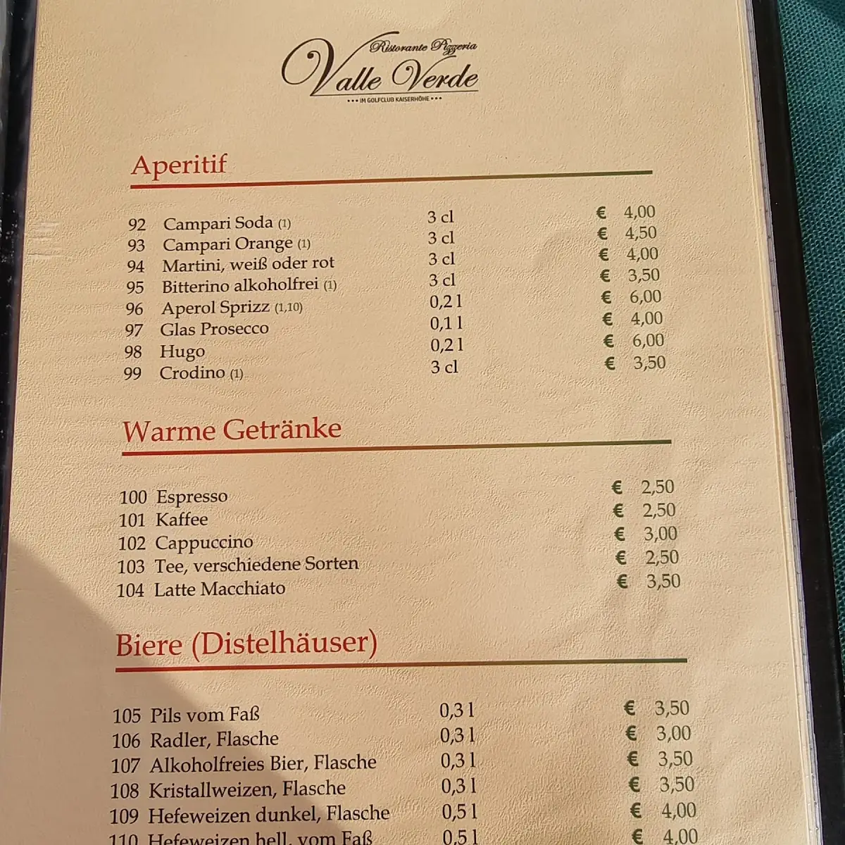 Speisekarte photo 2