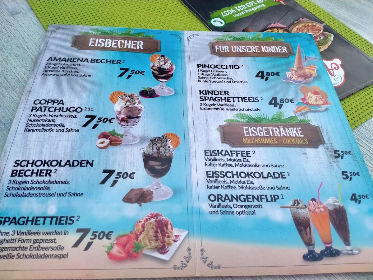 Speisekarte, Ados Berlin