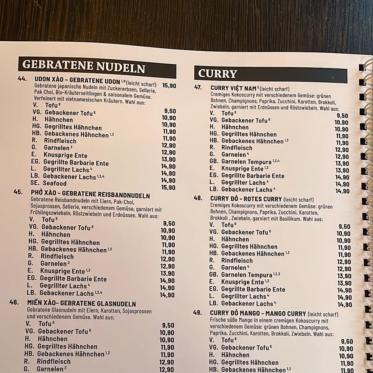 Speisekarte photo 2