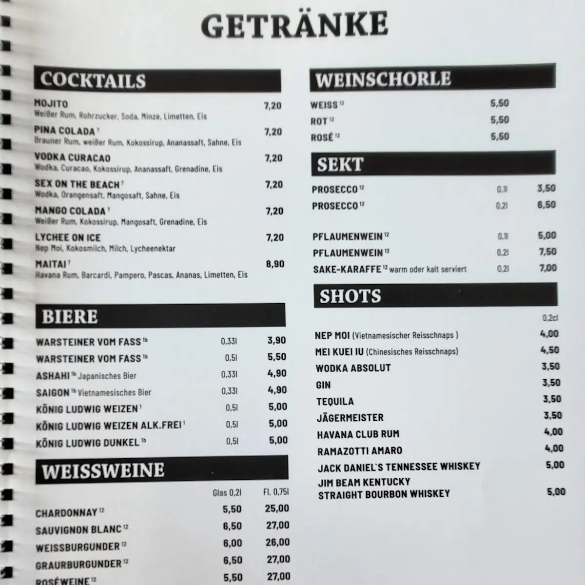 Speisekarte photo 5
