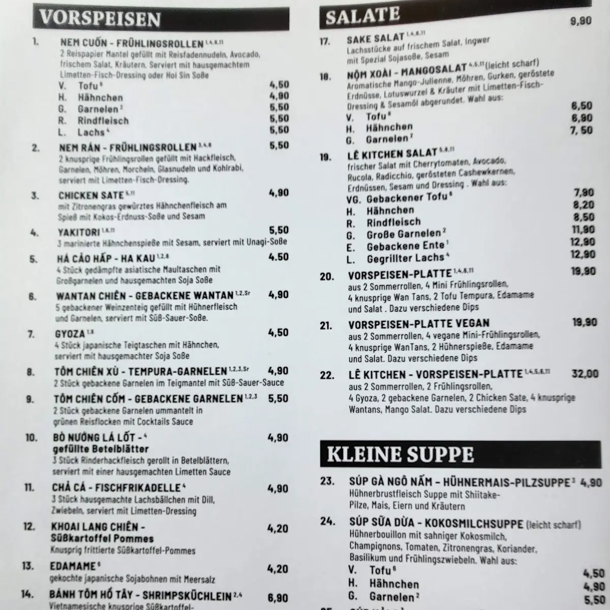 Speisekarte photo 9