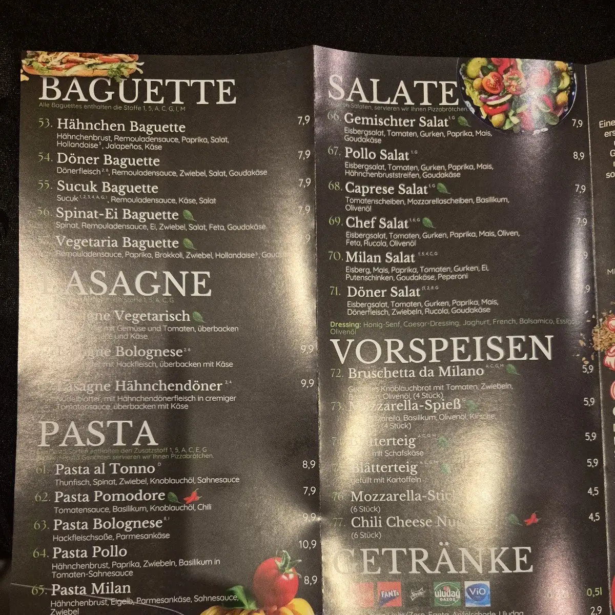 Speisekarte photo 3