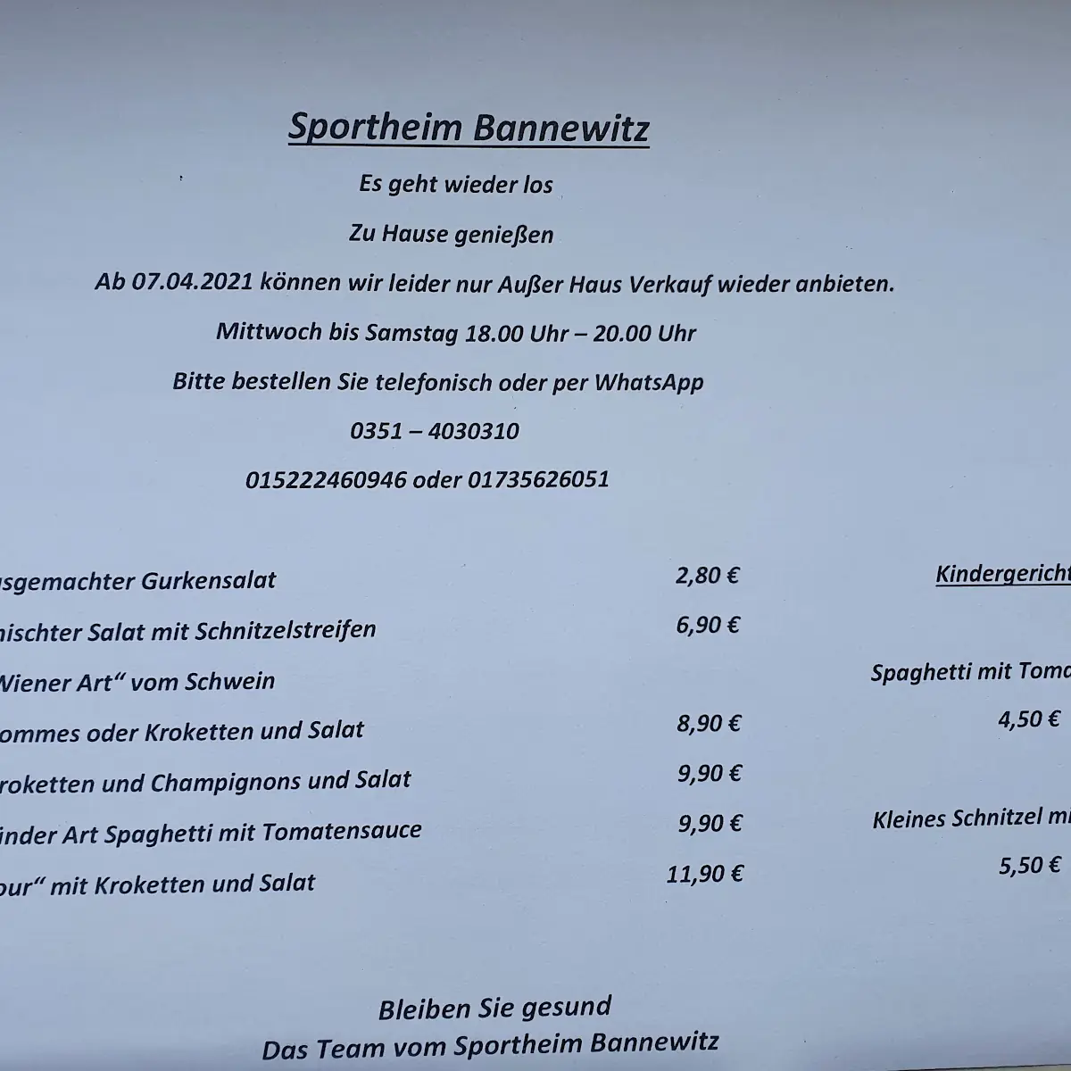 Speisekarte photo 1