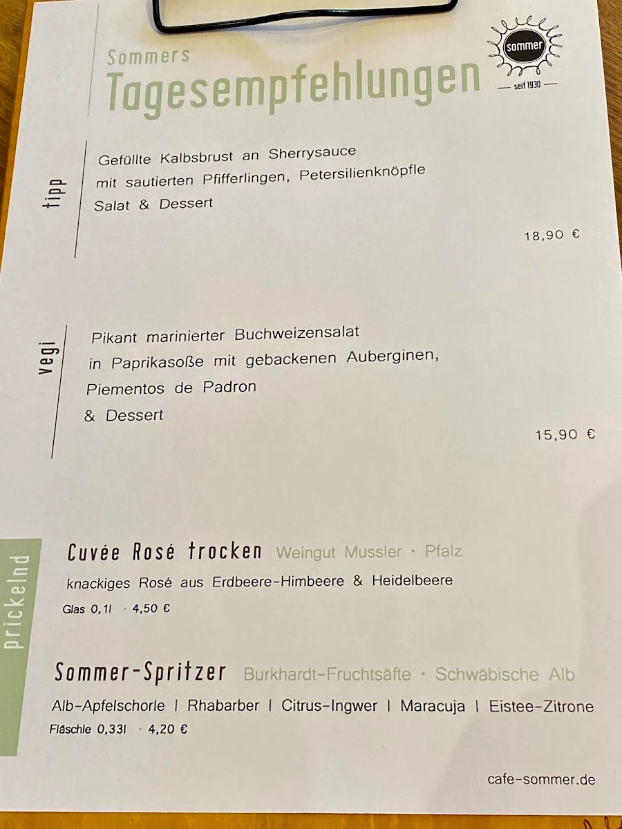 Speisekarte photo 3