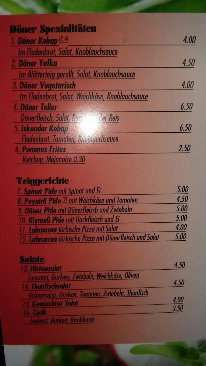 Speisekarte photo 1