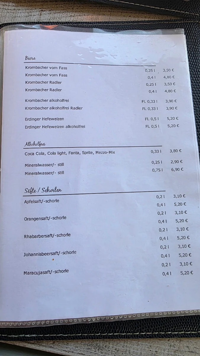 Speisekarte photo 2