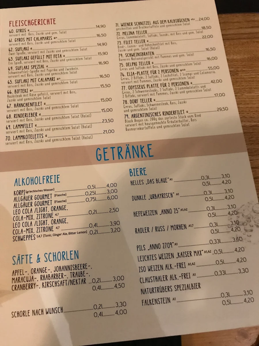Speisekarte photo 2