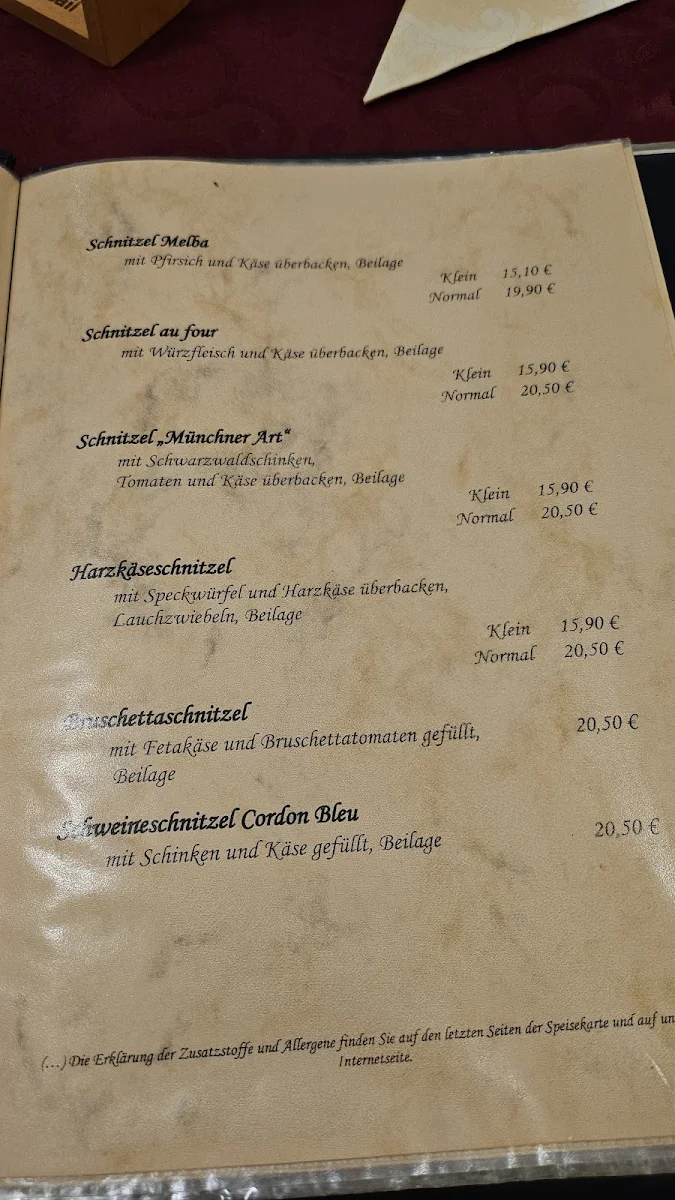 Speisekarte photo 1