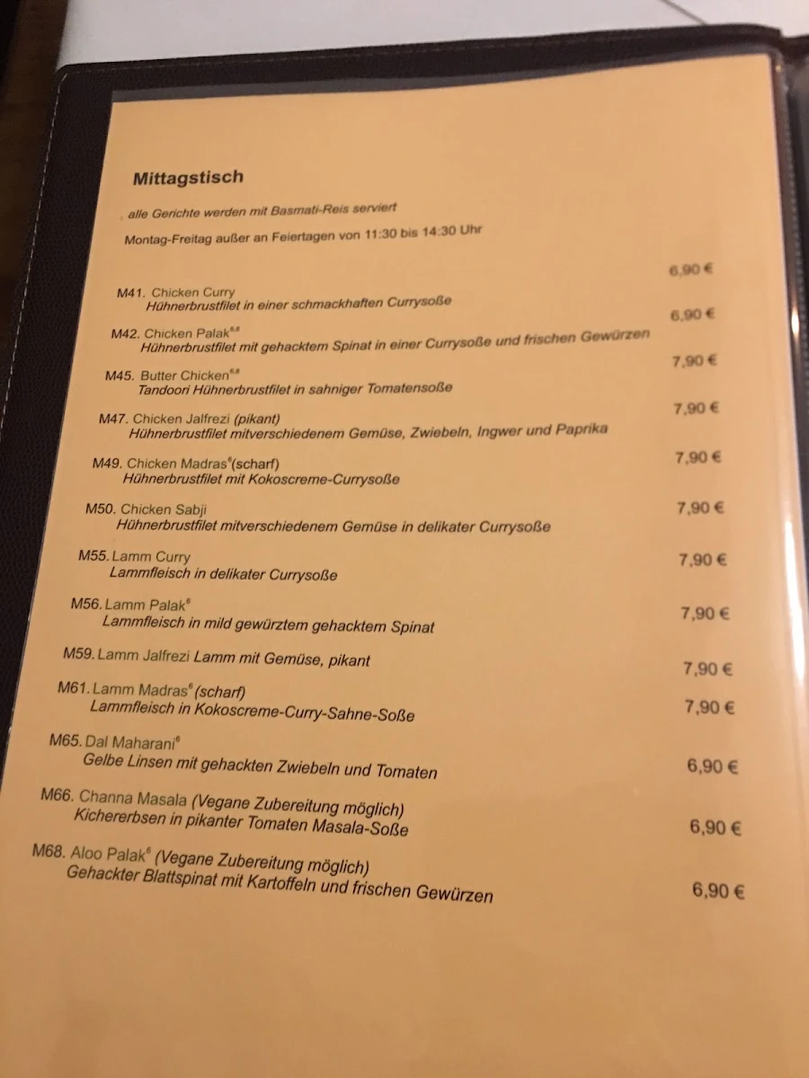 Speisekarte, Indian Village - Indisches Restaurant, Ockstadt, Friedberg
