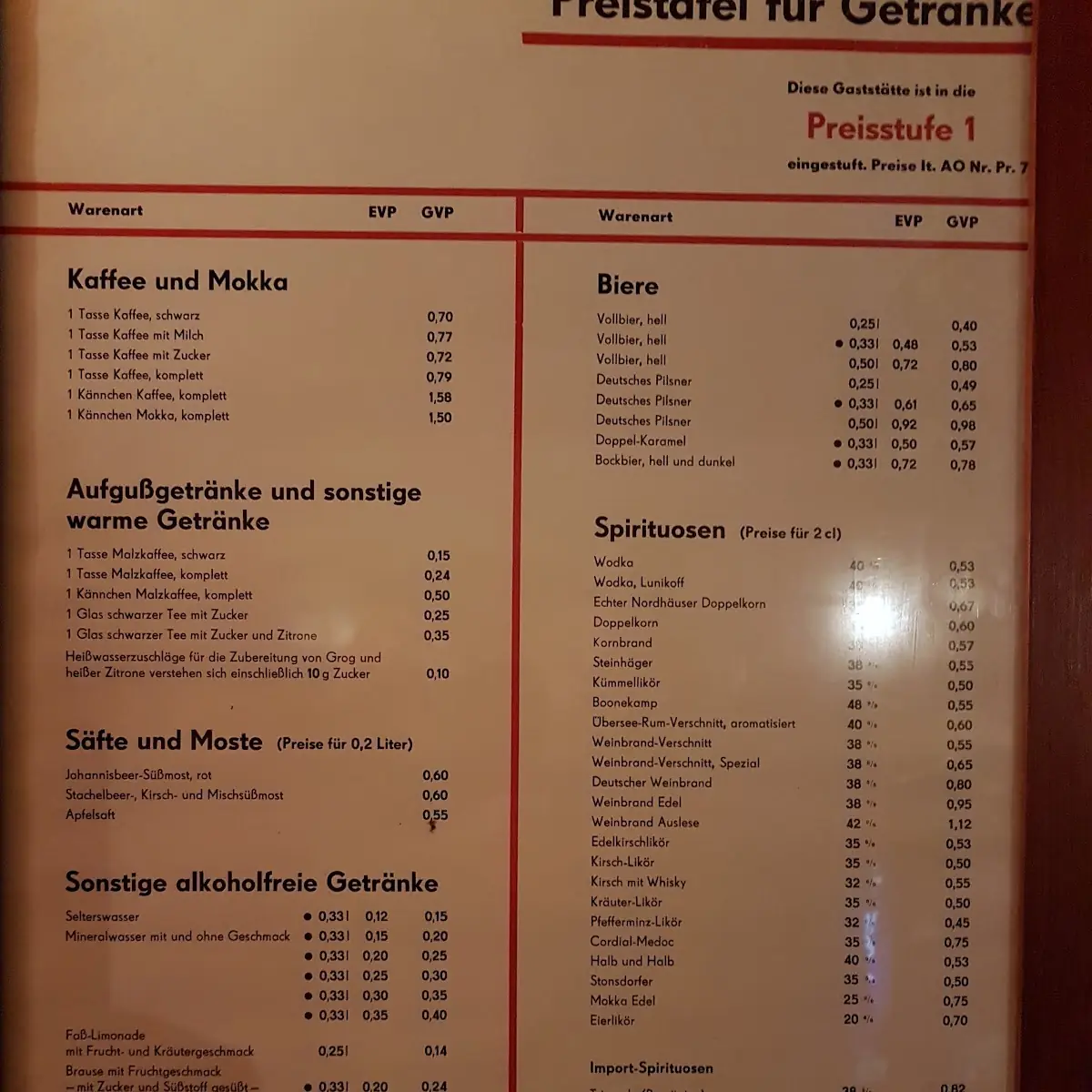 Speisekarte photo 5