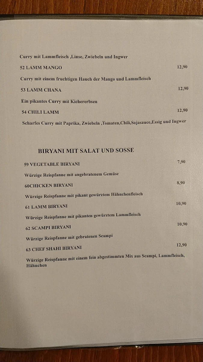 Speisekarte photo 2