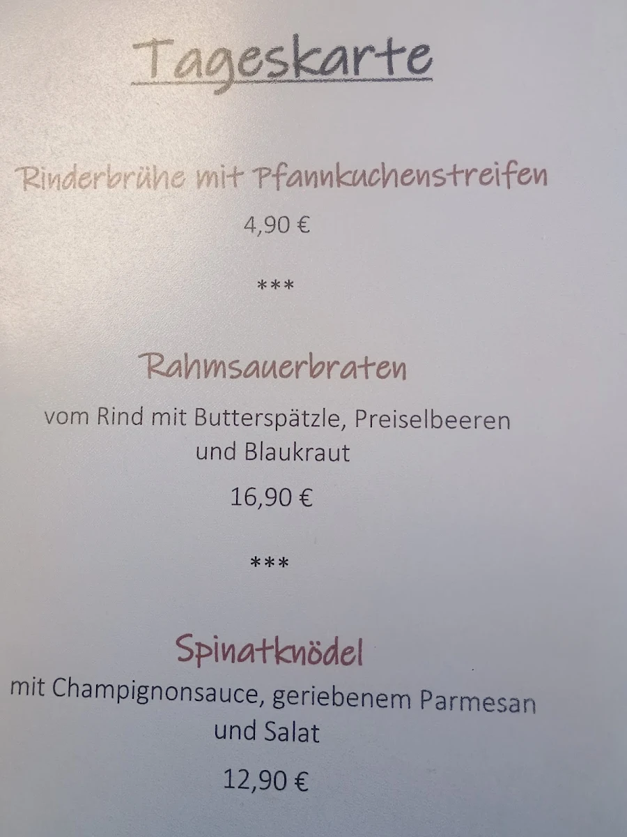 Speisekarte, Café Waffel & Werksverkauf Otto Beier Waffelfabrik GmbH