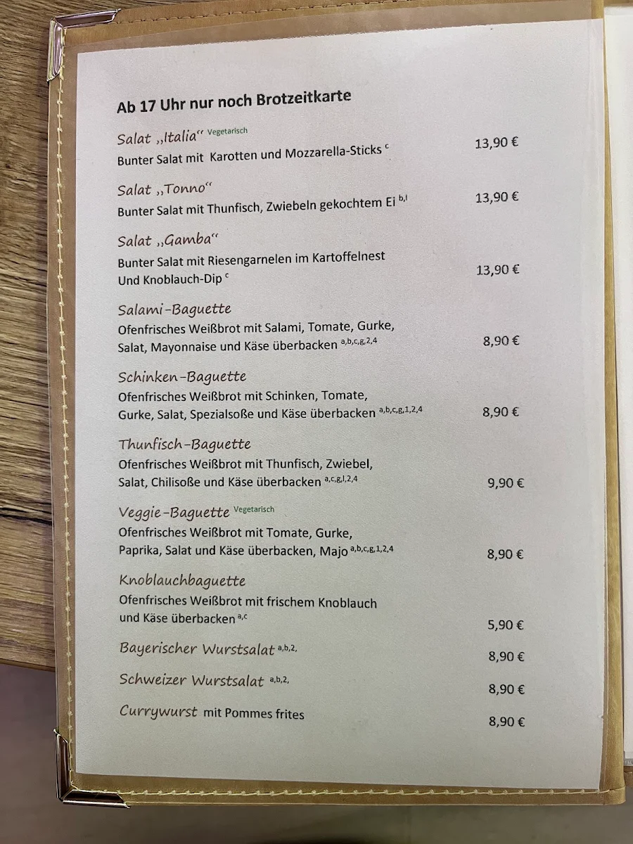 Speisekarte, Café Waffel & Werksverkauf Otto Beier Waffelfabrik GmbH