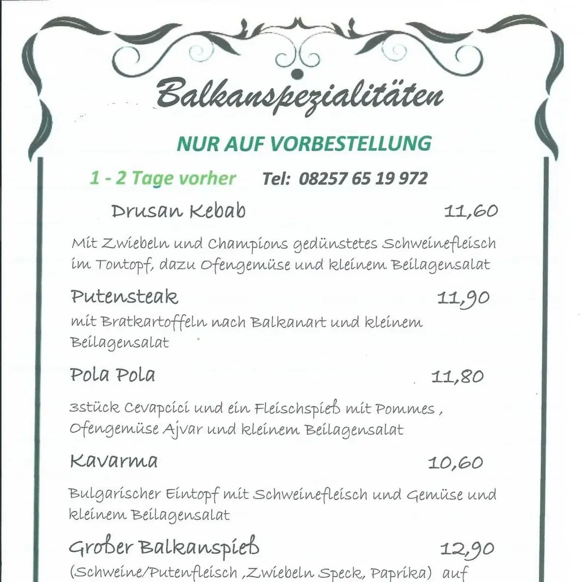 Speisekarte photo 4