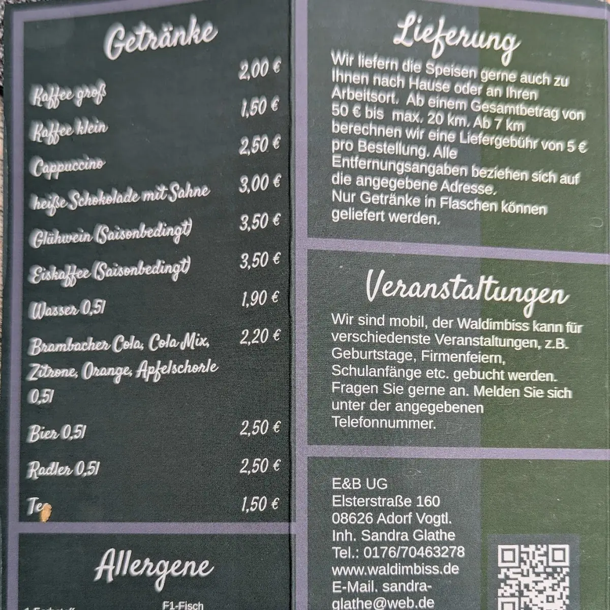 Speisekarte photo 3