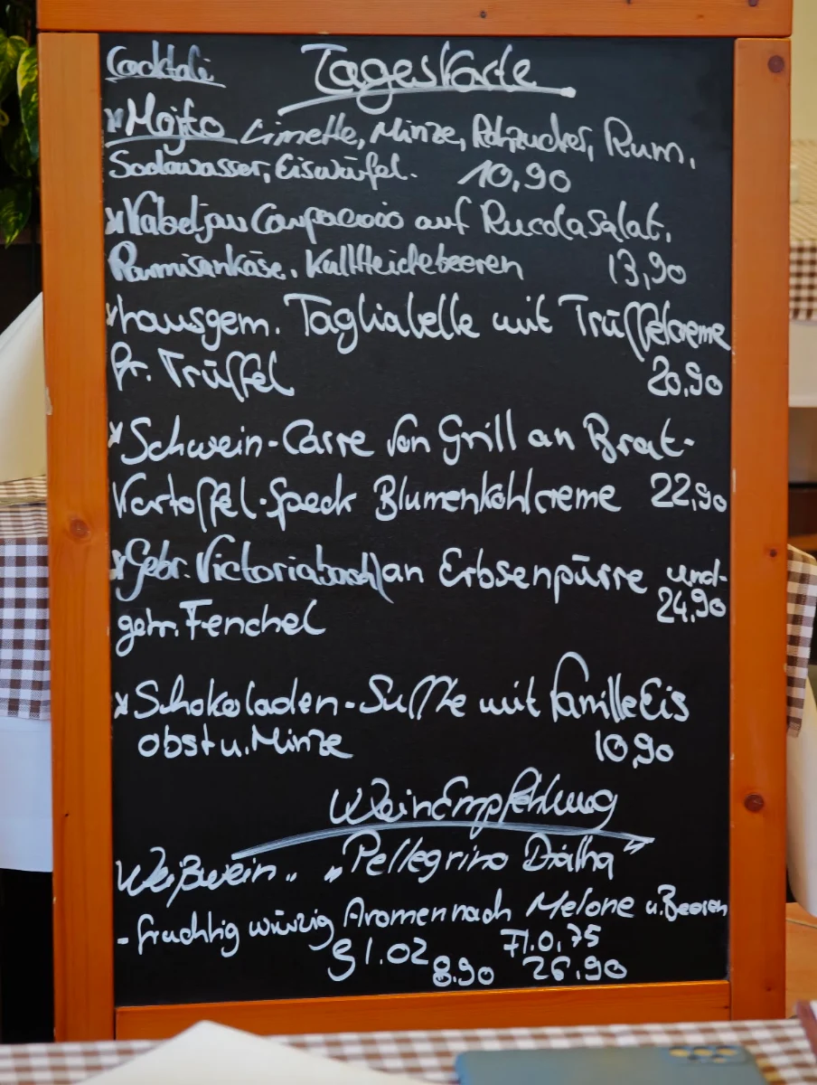 Speisekarte photo 1