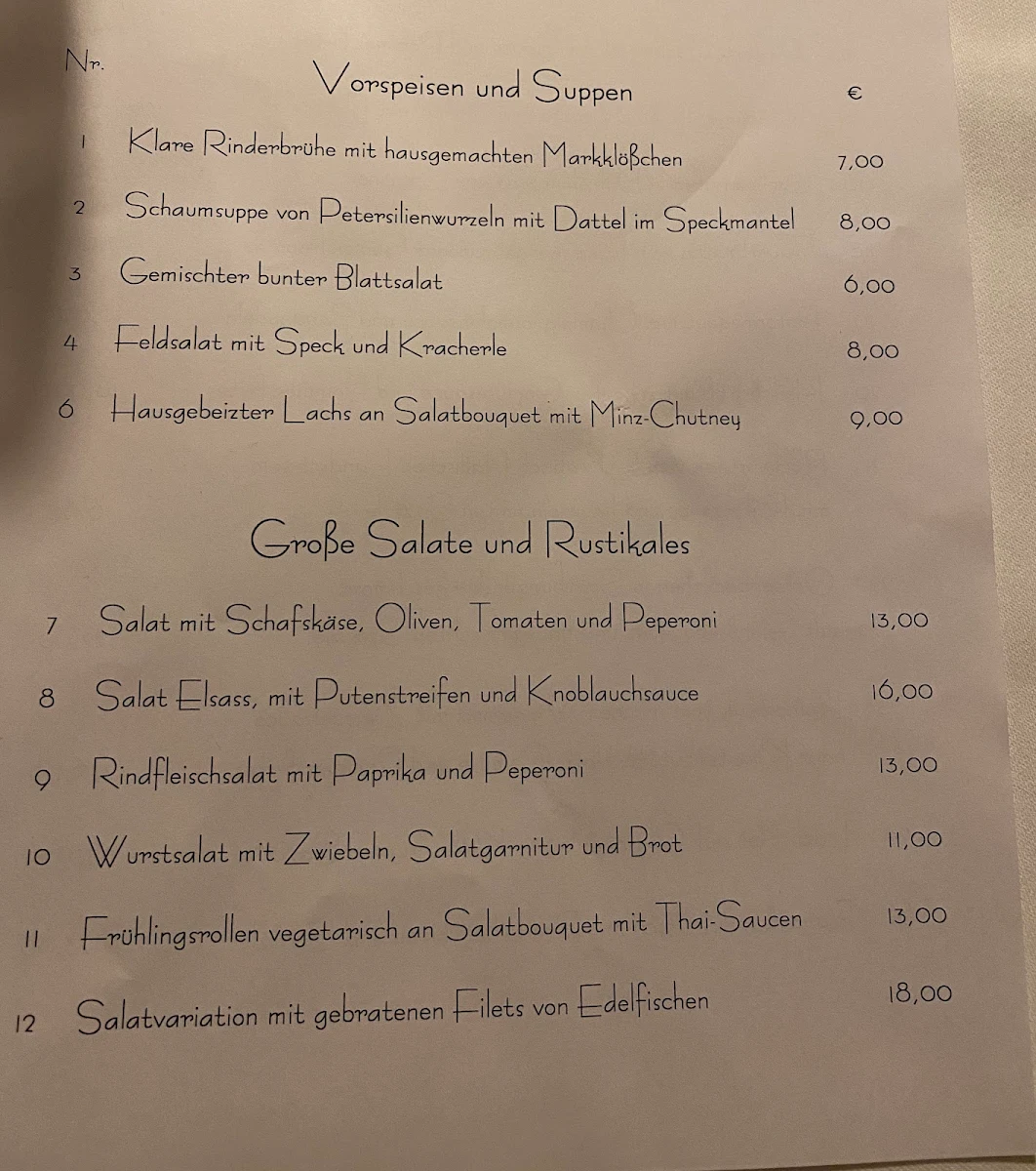 Speisekarte photo 5