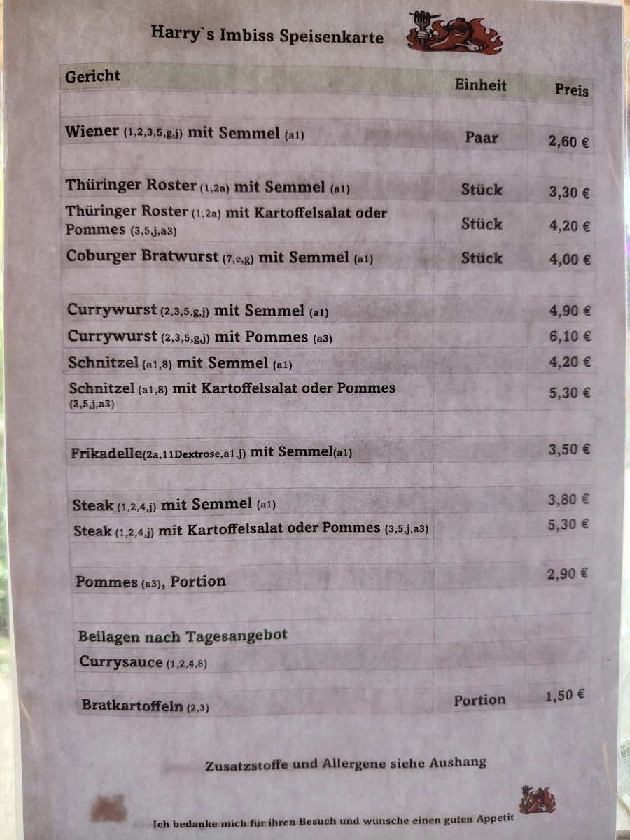 Speisekarte photo 2