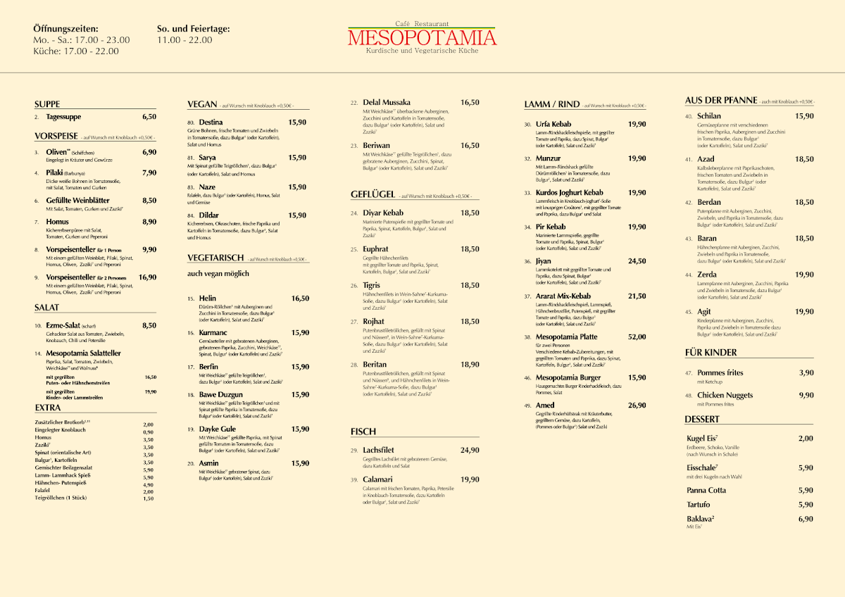 Speisekarte photo 1