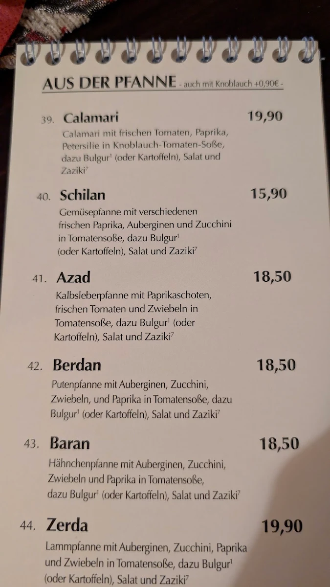 Speisekarte photo 3