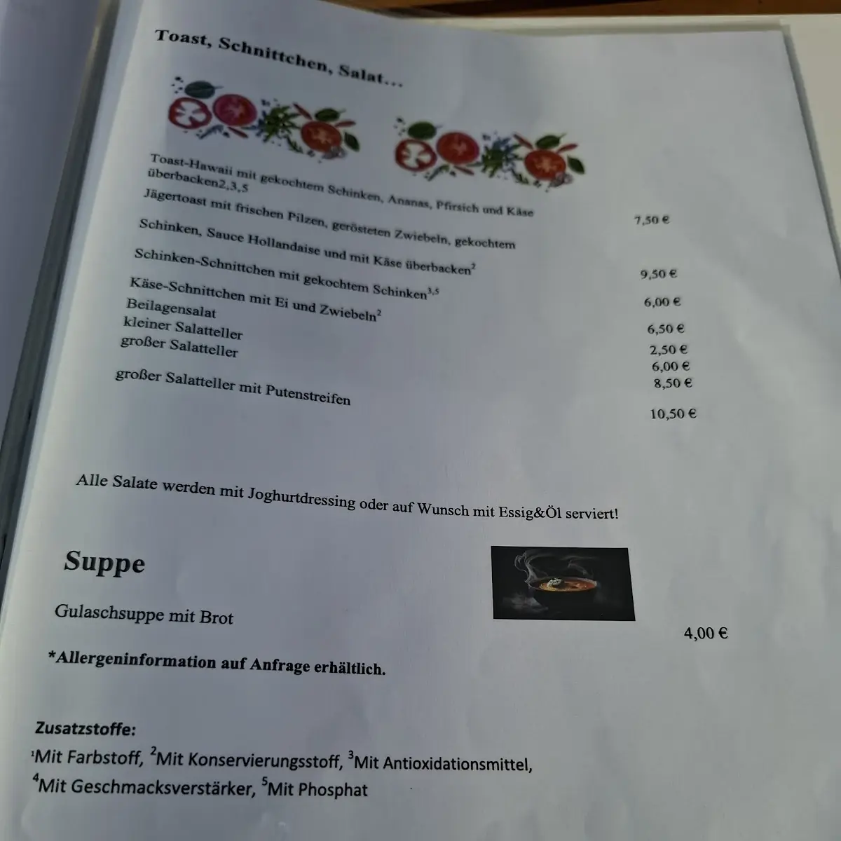 Speisekarte photo 4