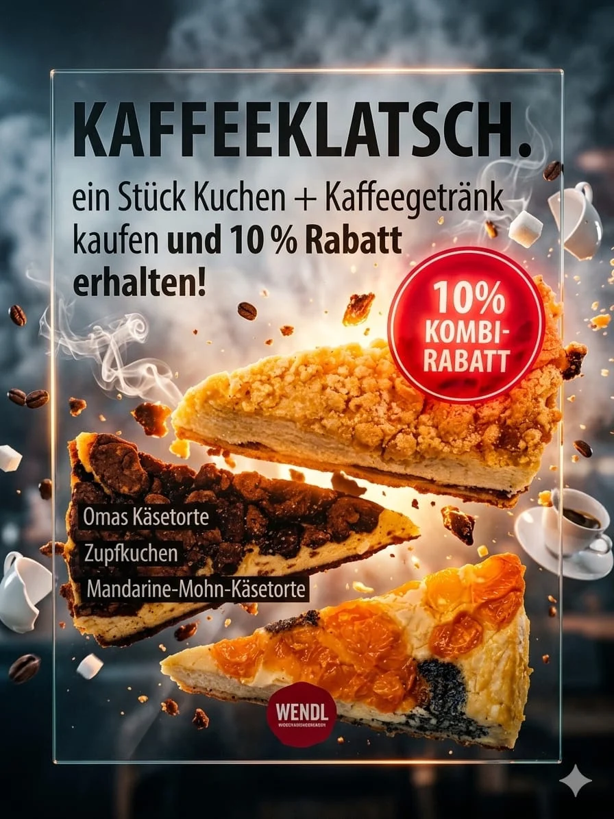 Speisekarte, Bäckerei & Konditorei Wendl Grimma