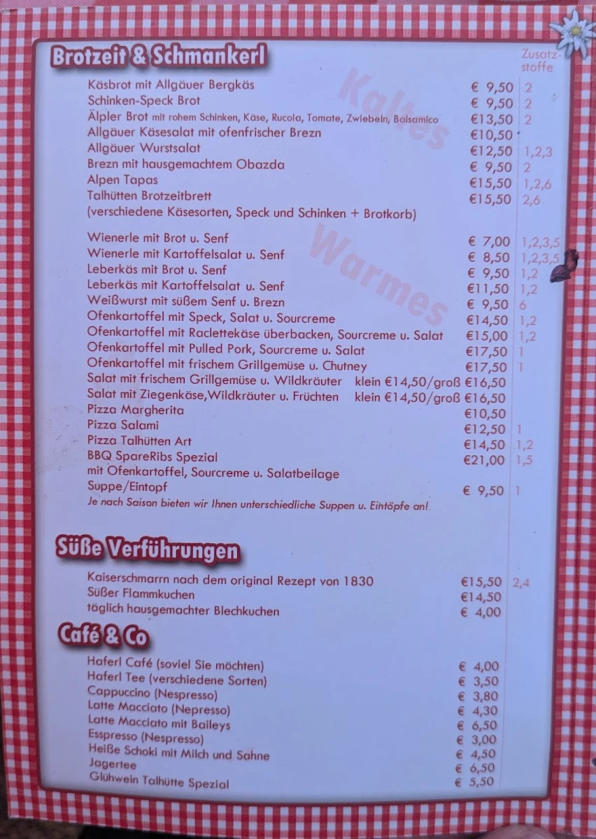 Speisekarte photo 2