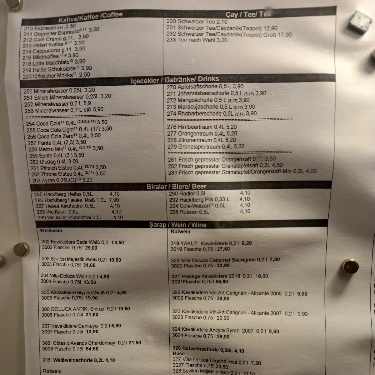Speisekarte photo 5