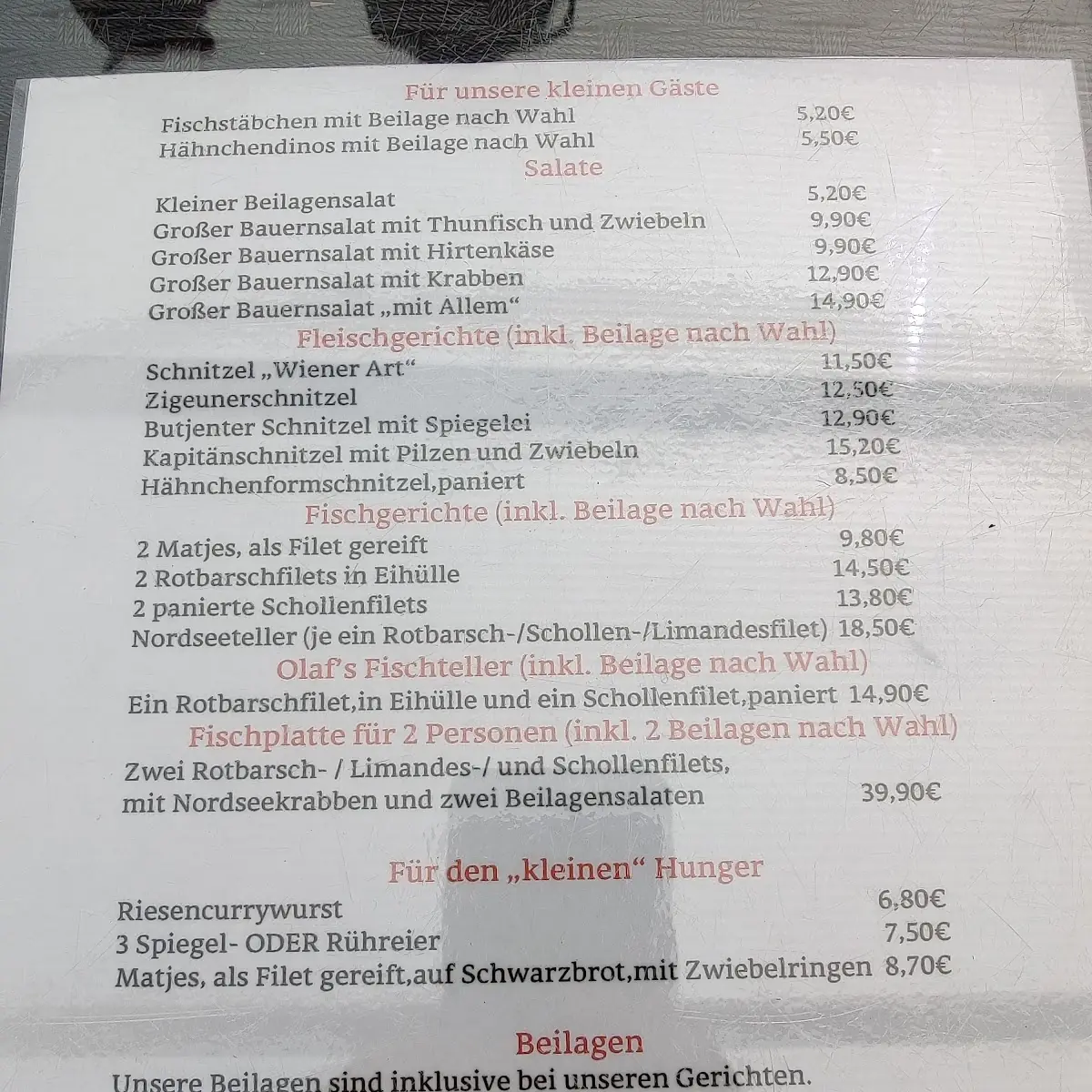 Speisekarte photo 1