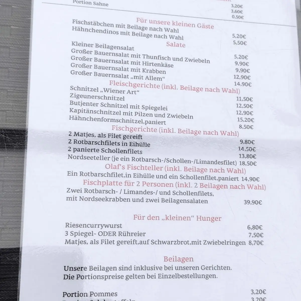 Speisekarte photo 7