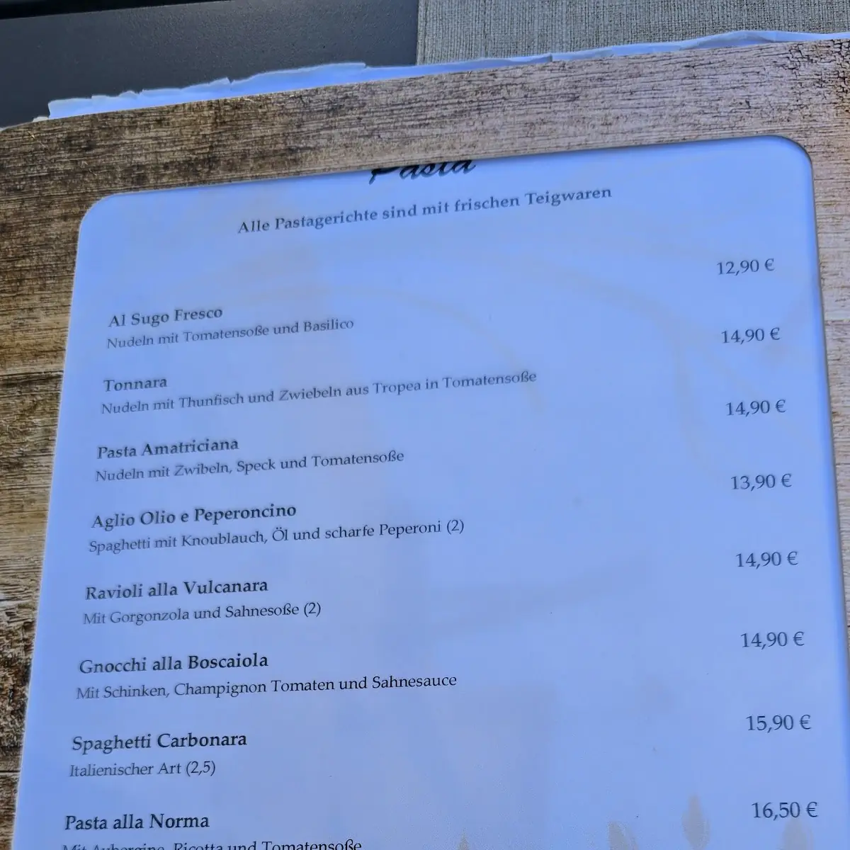 Speisekarte photo 3