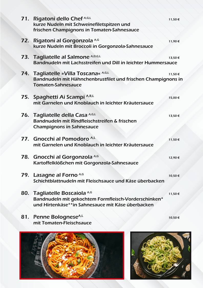 Speisekarte photo 2