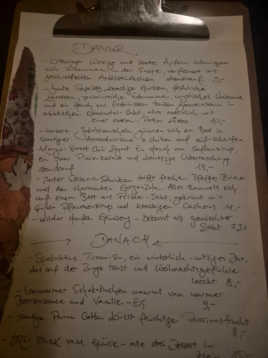 Speisekarte photo 2