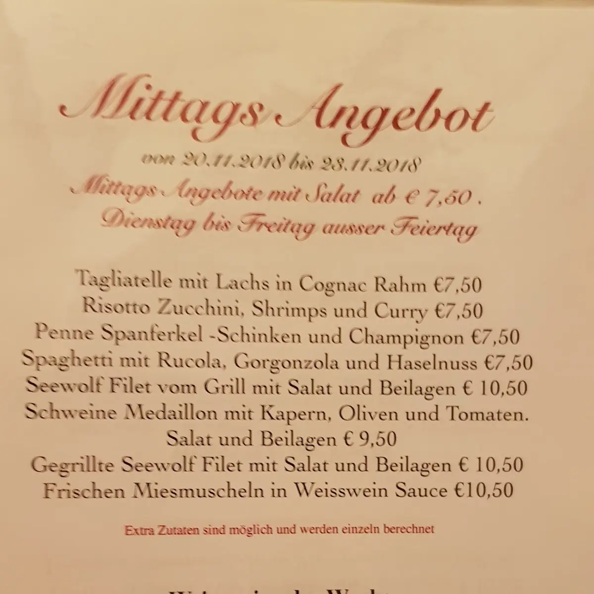 Speisekarte photo 2