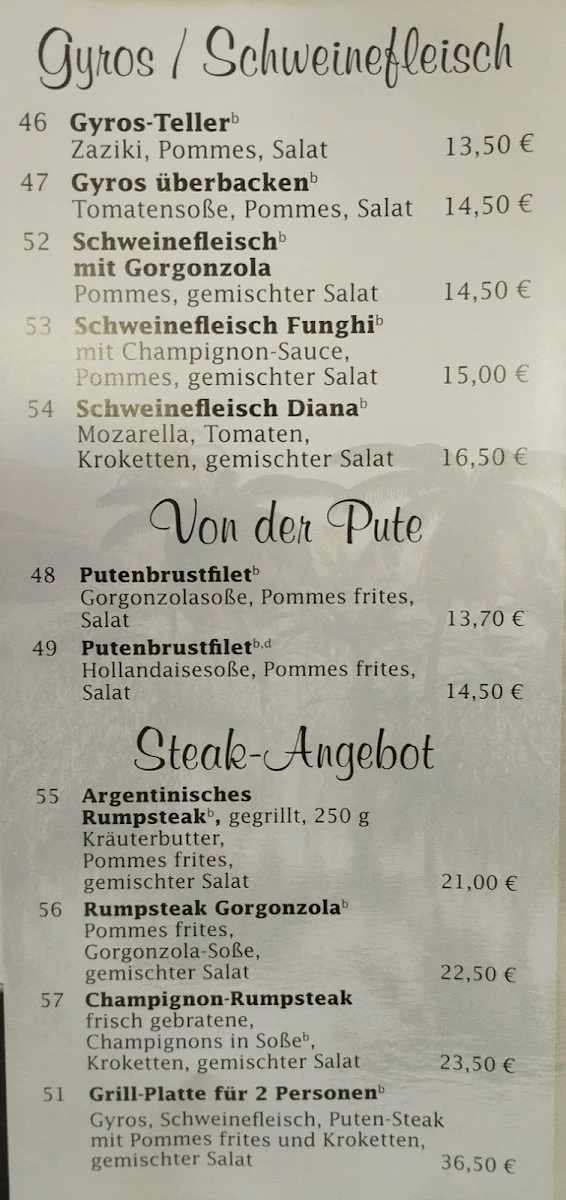 Speisekarte photo 2