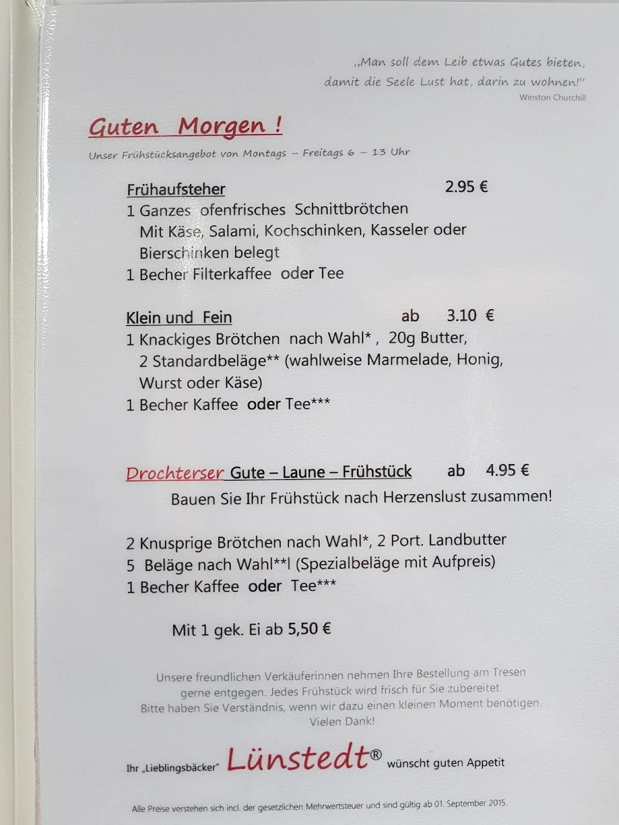 Speisekarte photo 1