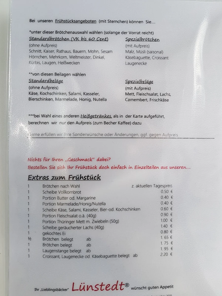 Speisekarte photo 2