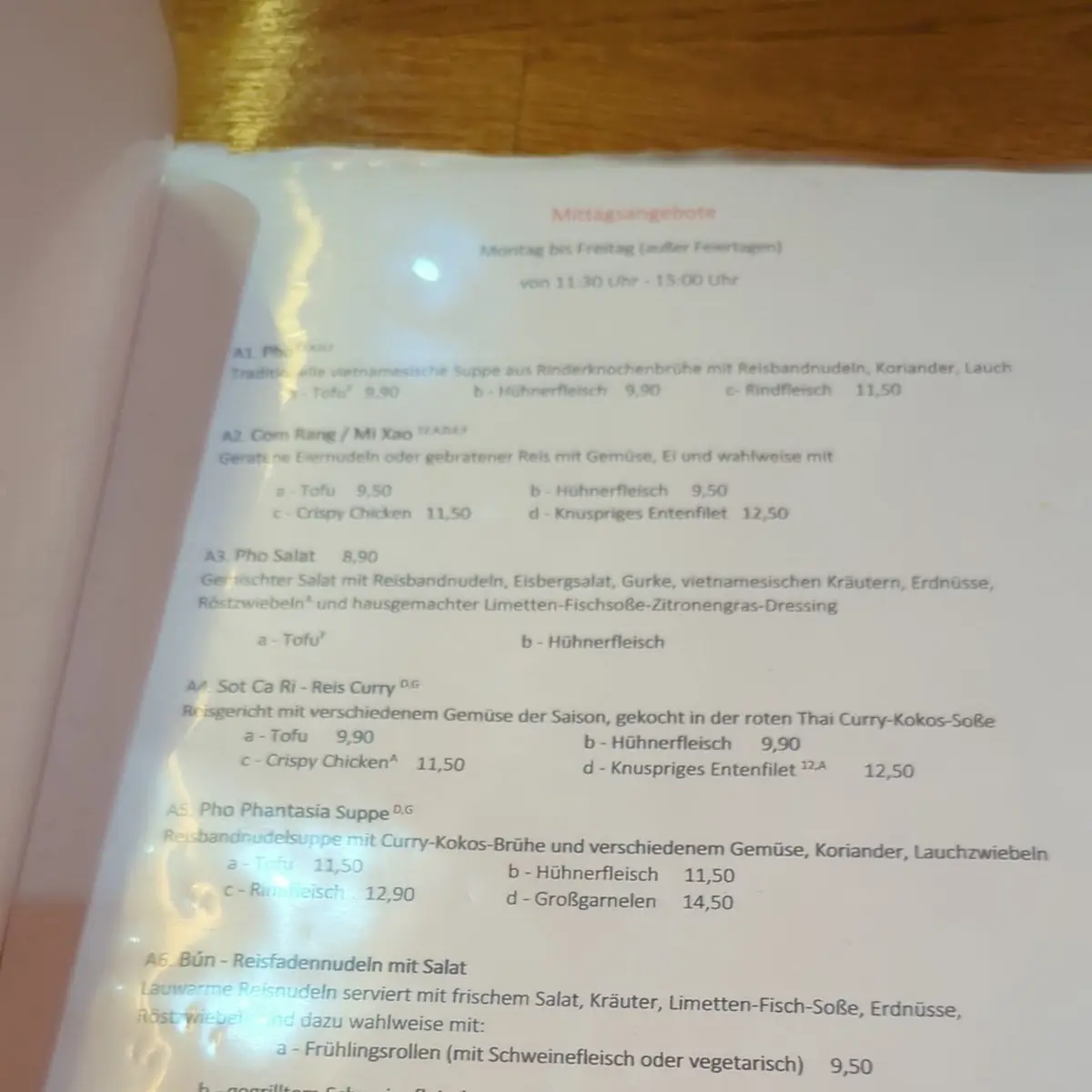 Speisekarte photo 4