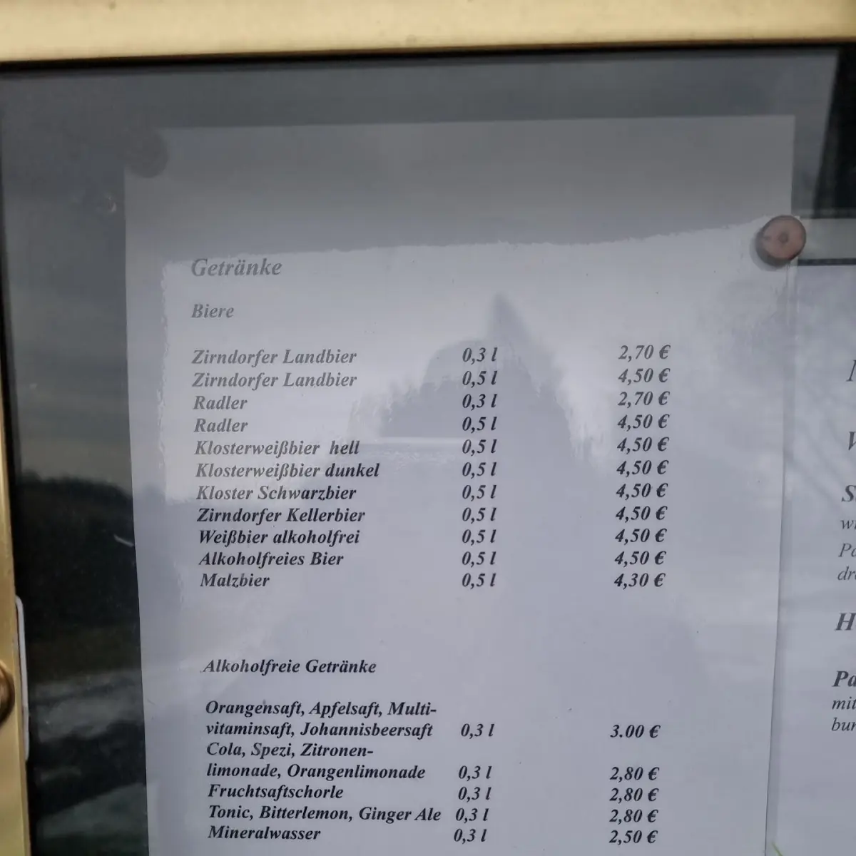 Speisekarte photo 1