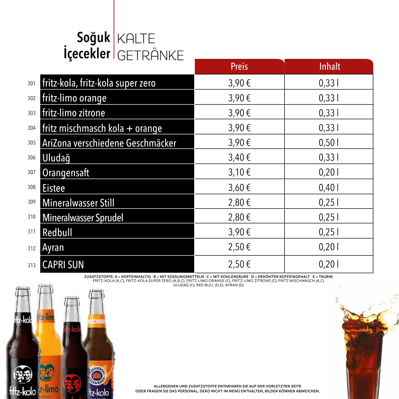 Speisekarte photo 6