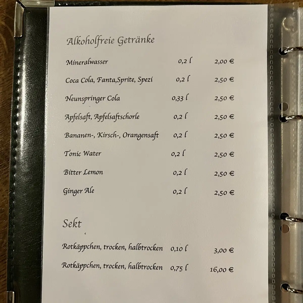 Speisekarte photo 3