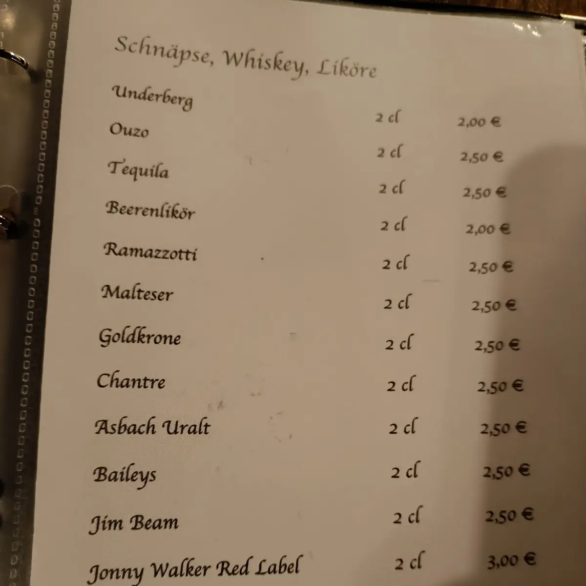 Speisekarte photo 5