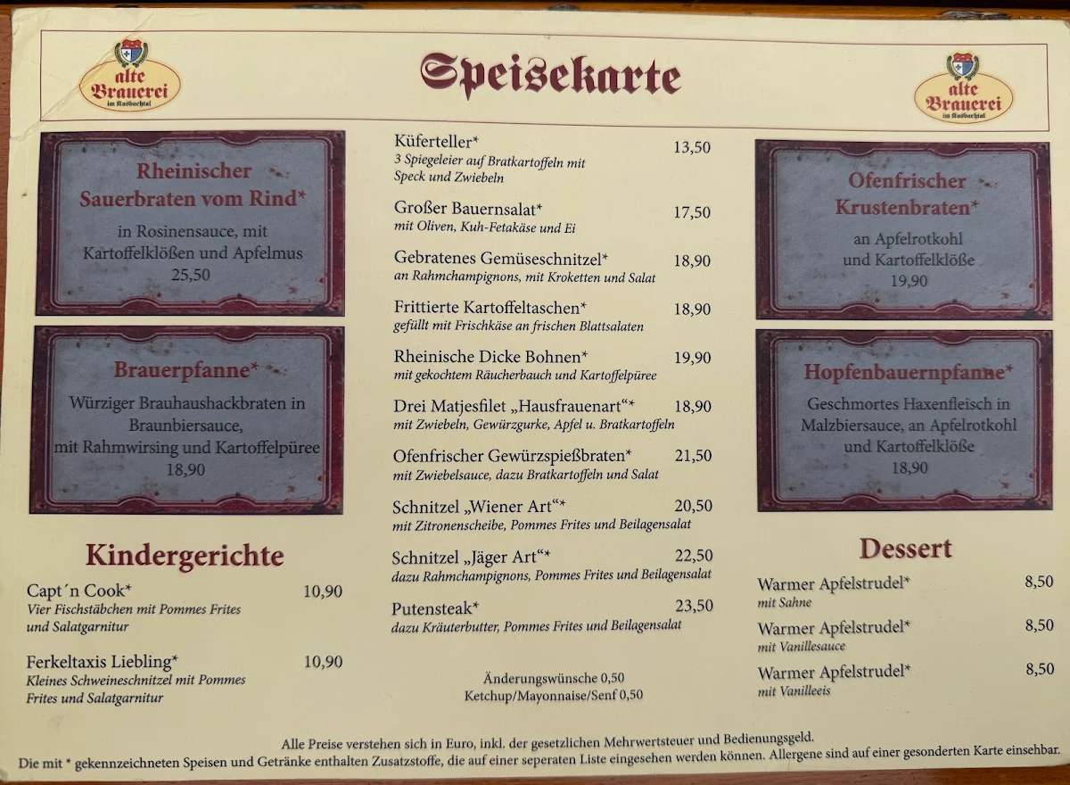 Speisekarte photo 3