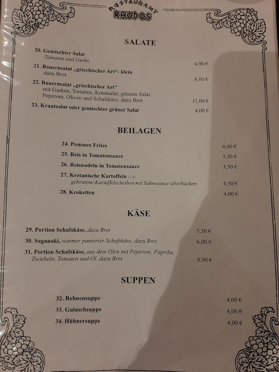 Speisekarte photo 3