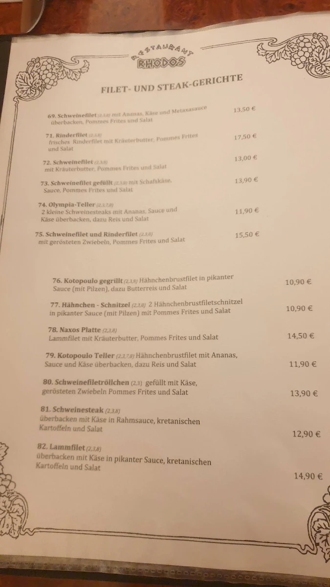 Speisekarte photo 4