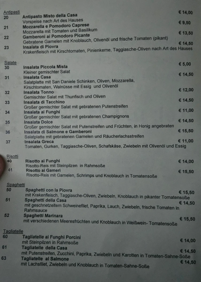 Speisekarte photo 1