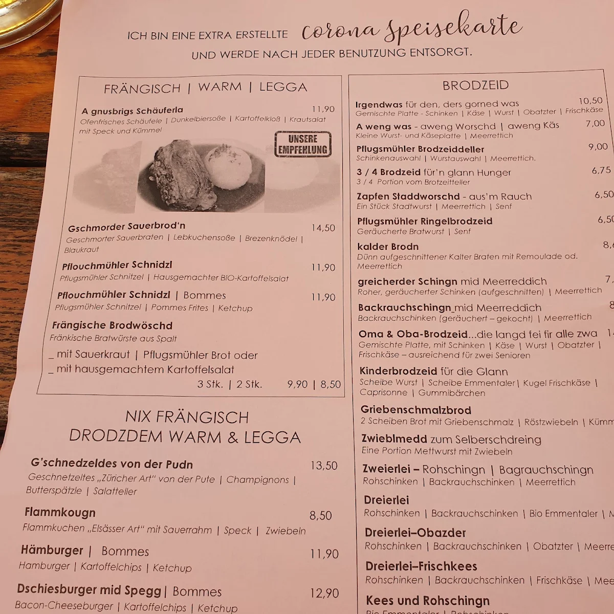Speisekarte photo 4